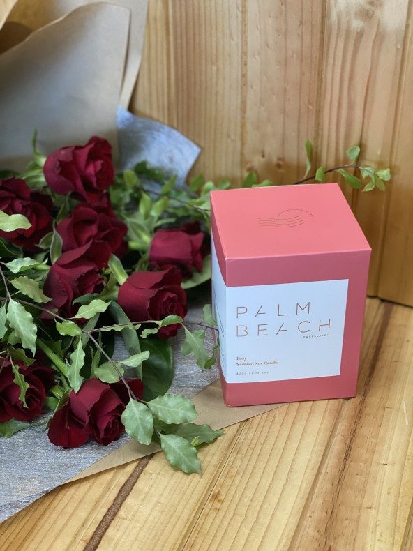 Roses and Candle