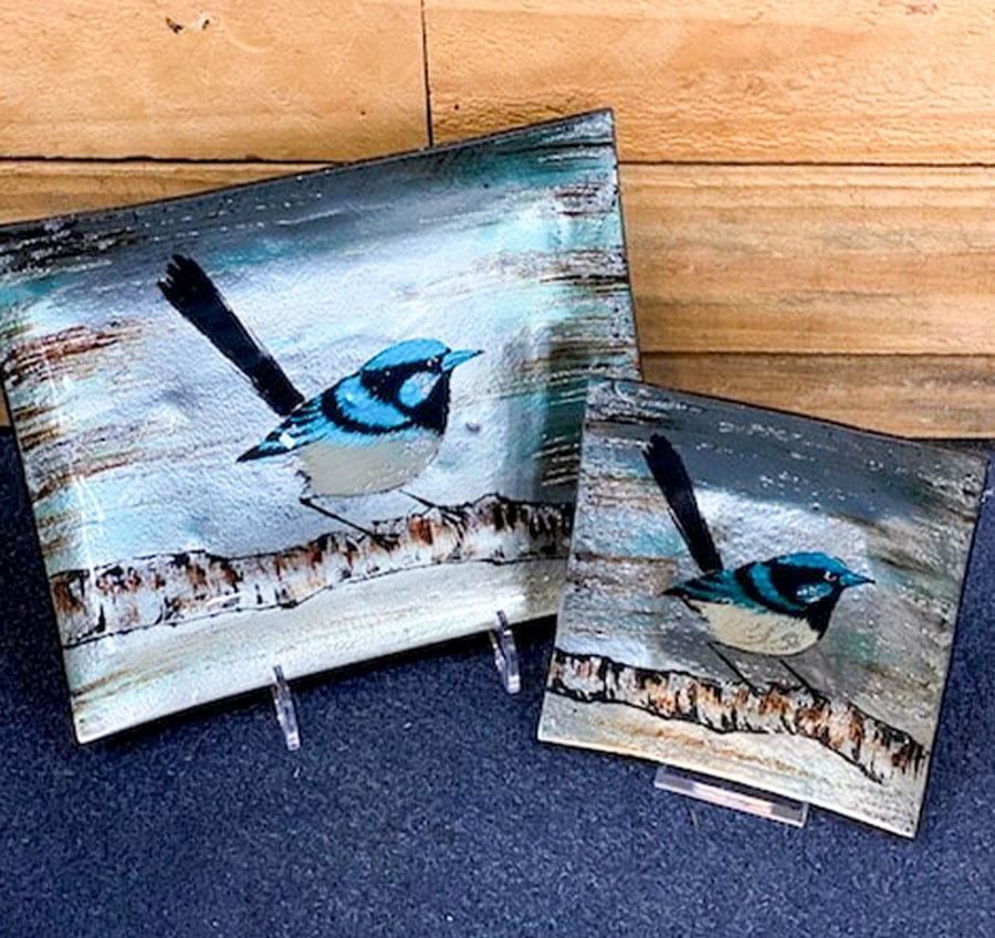 Painted Glass Plates