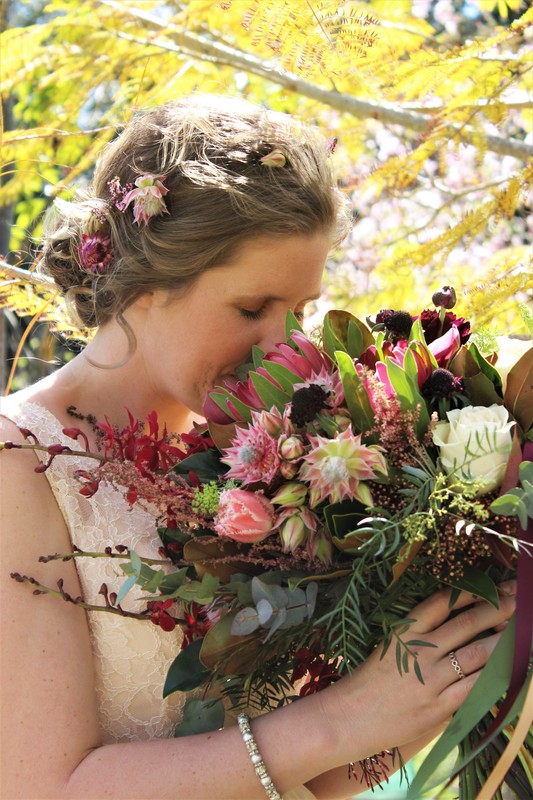 Native bridal bouquet Central Coast