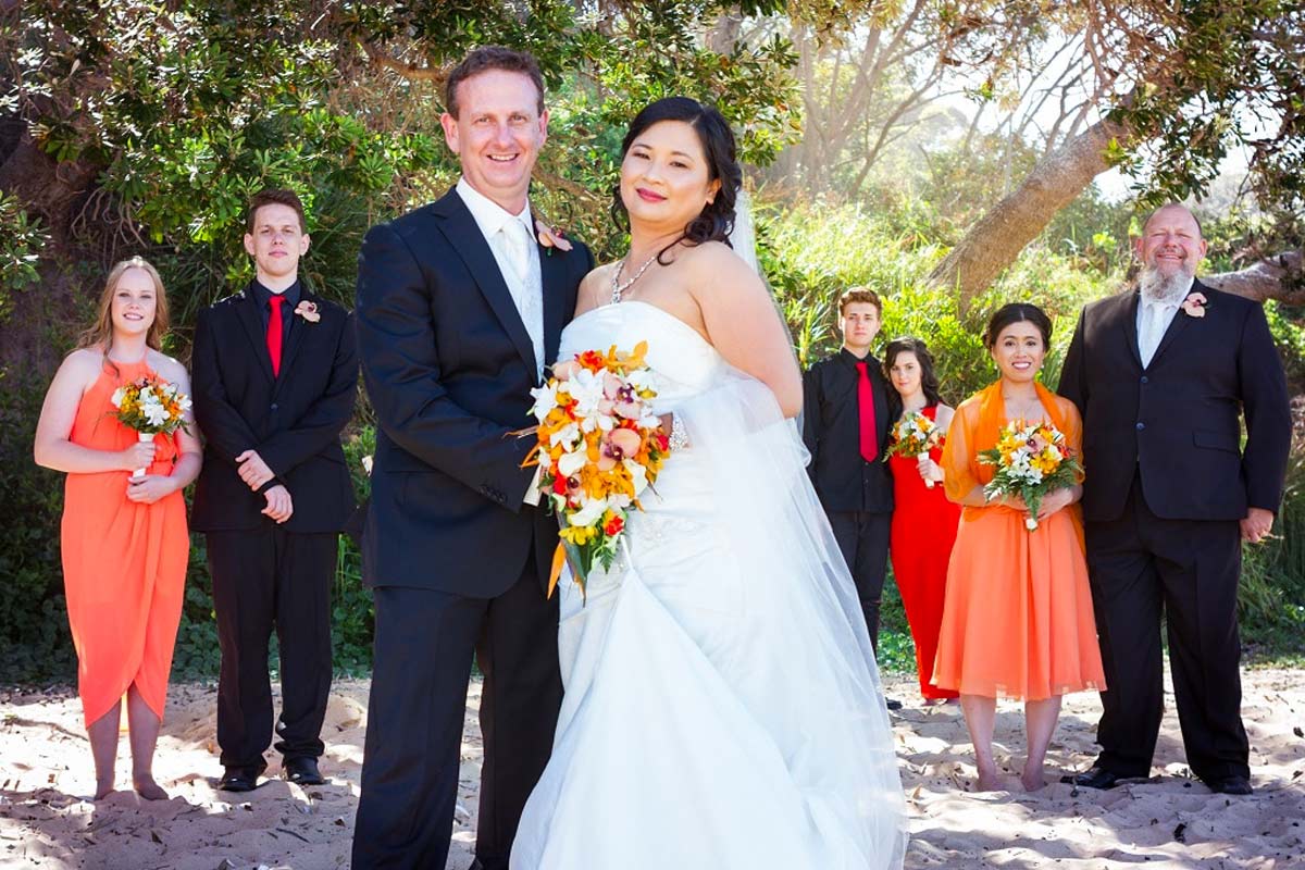 Wedding arrangments central coast